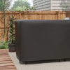 Outsunny L-Shaped Garden Furniture Cover with PU Coating, 420D Oxford Fabric Rattan Corner Sofa Cover, Waterproof Anti-UV Dustproof Windproof, Black, 250 x 250 x 79cm