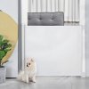 PawHut Retractable Stair Gate for Dogs, Pet Mesh Safety Gate Extends up to 115cm for Doorways Indoor- White