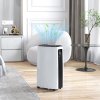 HOMCOM 16L/Day Dehumidifier with 3.7L Water Tank, 24H Timer On/Off, Digital Humidity Display, Dehumidifier for Home Damp, Bedroom, Condensation, Mould, Laundry Drying, White