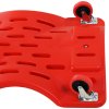 DURHAND Mechanic Vehicle Creeper Under Car Repair Padded Headrest Rolling Moulded Workshop Garage Assistance with Tool Tray, Red