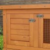 PawHut Rabbit Hutch Outdoor Guinea Pig Hutch Wooden Duck House Pet Cage with Opening Roof, 90 x 45 x 90cm