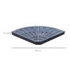 Outsunny 2 Piece Parasol Base, 28 kg Resin Umbrella Stand Weights for Cantilever Parasol with Handles, Bronze Tone