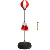 HOMCOM Punching Bag with Stand, Freestanding Boxing Set, Speed Bag with Speedball, 126-144cm Adjustable Height, Red