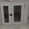 PawHut Dog Crate Furniture, Side Table Dog Kennel with Cushion, Large Door, for Medium Dogs - Grey