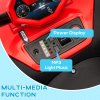 AIYAPLAY Kids Quadbike, 12V Electric Ride on ATV with 4 Wheels Spring Suspension, LED Light, Music, MP3, 5KM/H Battery Powered, for Ages 3-5 Years, White