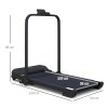 HOMCOM Walking Pad Treadmill, 2.5HP Folding Treadmill, Portable Under Desk Treadmill, Running Jogging Walking Machine, 1-10KM/H, with Remote Control and LED Display