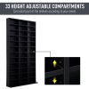 HOMCOM 1116 CD/ 528 DVD Storage Shelf Rack Media Storage Unit Shelves Racks Wooden Display Unit with 10 Adjustable Shelves