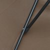 Outsunny 3(m) Garden Banana Parasol Hanging Cantilever Umbrella with Crank Handle, 8 Ribs and Cross Base for Outdoor, Sun Shade, Brown