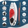 Outsunny Inflatable Stand Up Paddle Board, 10' x 30