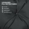 Outsunny 3 Seater Bench Pad, Garden Chair Cushion with Back and Ties for Indoor and Outdoor Use, 98 x 150 cm, Black