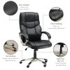 HOMCOM High Back Computer Office Chair Faux Leather Swivel Desk Chair with Adjustable Height Rocking Function