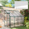 Outsunny 14 Pieces Polycarbonate Sheets, 121 x 61 x 0.4cm Twin-Wall Plastic Roofing Sheets, 10m? Replacement Greenhouse Panels, Waterproof and UV Protection, Clear