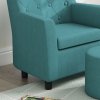AIYAPLAY Kids Sofa Set, Toddler Chair with Footrest, Single Seater Kids Armchair for Playroom Bedroom, Blue