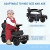 HOMCOM 3 in 1 Kids Children Ride on Push Car Toddler Sliding Car G350 Licensed Walker Foot to Floor Slider Push-Along with Horn Steering Wheel NO POWER Manual, Black