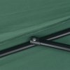 Outsunny 2.7m Garden Half Parasol, Outdoor Balcony Umbrella with 5 Steel Ribs, Patio Sun Shade, Green