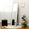 HOMCOM Full Length Mirror with LED Lights, 160 x 40cm Free Standing Mirror with Dimming and 3 Colour Lighting, Leaning or Wall Mirror with Frame for Living Room, Bedroom, Grey