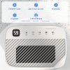 HOMCOM 20L/Day Dehumidifier with Continuous Drainage, 2.5L Water Tank, 24H Timer, Digital Humidity Display, Dehumidifier for Home Damp, Bedroom, Condensation, Mould, Laundry Drying