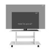 HOMCOM Modern TV Cabinet Stand Storage Shelves Table Mobile Bedroom Furniture Bookshelf Bookcase White