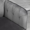 Vinsetto Office Desk Chair, Velvet-Feel Fabric Vanity Chair with Height Adjustable, Armrest, Swivel Chair for Home, Dark Grey