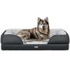 PawHut Dog Sofa Bed Pet Bed Dog Mattress with Removable Washable Cover, Anti-Slip Bottom, for Large Sized Dogs, 120L x 80W x 22Hcm - Charcoal Grey