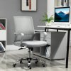 Vinsetto Office Chair, Ergonomic Desk Chair, Mesh Computer Chair with Back Support, Adjustable Height and Swivel Rolling Wheels, Grey