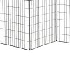 Outsunny Garden Decorative Fence 4 Panels 44in x 12ft Metal Wire Landscape Border Edging