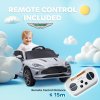 AIYAPLAY Aston Martin DBX Licensed 12V Kids Ride on Car, Kids Electric Car with Remote Control, 4 Suspension Wheels, LED Lights, Music, Horn, Slow Start, for Ages 3-6 Years, Grey