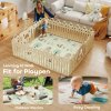 AIYAPLAY Baby Play Mat Double Sided, Foldable & Reversible Activity Playmat, Waterproof Kids Foam Crawling Mat for Outdoor Indoor Playtime Picnics, 196 x 176 x 1.5cm, Animal Theme