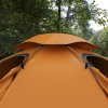 Outsunny 1-2 Man Camping Tent, Dome Tent with Removable Rainfly and Aluminium Frame, 2000mm Waterproof, Portable with Bag, for Fishing Hiking Festival, Orange