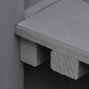 Outsunny Small Shed, Wooden Garden Shed with Openable Hinged Roof and Removable Shelf, Outdoor Tool Storage Cabinet Chest with Double Doors, 74 x 43 x 88 cm, Grey