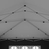 Outsunny 3 x 6 m Pop Up Gazebo with Sides and Windows, Height Adjustable Wedding Camping Party Tent Canopy Marquee with Storage Bag for Garden, Event, Black