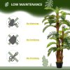 Outsunny 150cm/5FT Artificial Tropical Palm Tree Decorative Plant with Nursery Pot, Fake Plant for Indoor Outdoor Decor