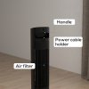 HOMCOM 42 Inch Tower Fan, Electric Cooling Fan with Ice Pack, Remote, 3.5L Water Tank, 12H Timer, Sleep Mode, 3 Speed, 4 Modes, Children Lock, 70° Oscillating, 60W, Black