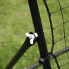 HOMCOM Rebounder Net Practise Kickback Target Goal with 5 Angles, for Teens, Adults, Softball, Football Training, Black