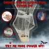 HOMCOM 4.7ft Life Size Outdoor Halloween Decoration Hanging Mummy with Spider Web, Animated Prop Decor with Sound and Motion Activated, Light Up Eyes, Howling Sound, Posable Arms, Moving Body