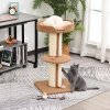 PawHut 91cm Cat Tower Scratching Posts Cat Tree for Indoor Cats Kitten Activity Centre Brown