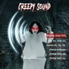 HOMCOM 170cm Animated Hanging Swing Ghost Halloween Decorations Outdoor Indoor, Sound Touch Activated Ghost Halloween Animatronic with Glowing Red Eyes for Haunted House Party Decorations