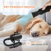 PawHut Dog Hair Dryer, 2200W Pet Grooming Hair Dryer with Adjustable Temperature & Velocity, Professional Low Noise Dog Blaster with 3 Different Nozzles, Black