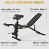 HOMCOM Multi-Functional Dumbbell Weight Bench Adjustable Sit-Up Stand for Home Gym