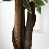 Outsunny 160cm/5.2FT Artificial Ficus Silk Tree with Nursery Pot, Decorative Fake Plant, for Indoor Outdoor D??cor