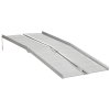 HOMCOM Folding Aluminum Wheelchair Ramp Portable Assist Suitcase Access Aid Disabled 6ft
