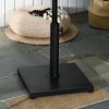 Outsunny 11kg Square Parasol Base, Concrete Umbrella Base, Cement Weight Stand Holder for Outdoor, Patio, Garden, Black