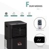 HOMCOM 5000 BTU 4-In-1 Portable Air Conditioner Unit Cooling Dehumidifying Ventilating for Room up to 18m², with Fan, Remote, 24H Timer, Window Mount Kit, R290, A Energy Efficiency