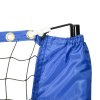 SPORTNOW 4m Badminton Net, Foldable Height Adjustable Outdoor Sports Net with Carry Bag, for Tennis, Badminton, Pickleball, Volleyball, Black and Blue