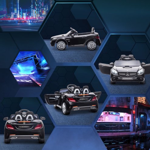 AIYAPLAY Benz SLC 300 Licensed 12V Electric Car for Kids, Kids