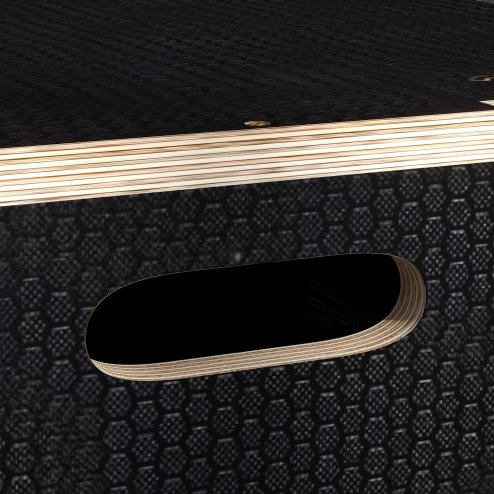 SPORTNOW 3-in-1 Wooden Plyo Box, Anti-Slip Plyometric Jump Platform, Step Up Exercise Box with Handle Openings for Home Gym, Workout Training, 51/61/76cm