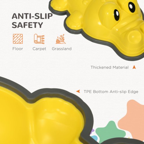 ZONEKIZ Kids Stepping Stones, 9PCs Balance River Stones, Crocodile-Designed Sensory Toy with Anti-Slip Edge, Indoor Outdoor Obstacle Courses, Stackable