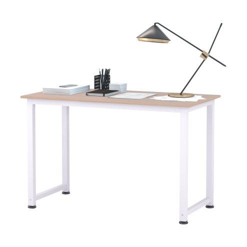 HOMCOM Computer Desk, Writing Table,Workstation for Home Office, Study with Metal Frame, Simple Assembly