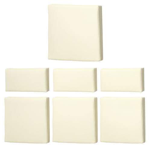 Outsunny Rattan Cushion Covers, Outdoor Seat Cushion Covers, Garden Furniture Covers Replacement - COVER ONLY, Cream White