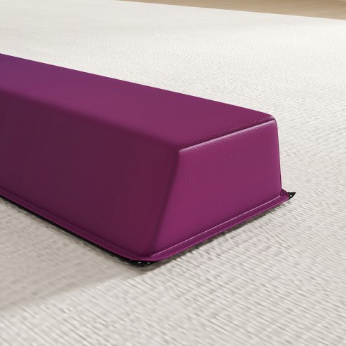 SPORTNOW 7.7ft Folding Gymnastics Beam, Floor Balance Beam for Kids with Anti-Slip Base, Gymnastics Equipment for Home Gym, Training Exercise, Blue and Pink